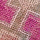 3x10 Persian Pink & Beige Oriental Vintage Runner Rug, 87x302Cm