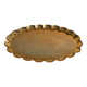 Hollywood Regency Oval Brass Tray by Arvid Johansson, Arvika Konstsmide, Sweden