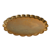 Hollywood Regency Oval Brass Tray by Arvid Johansson, Arvika Konstsmide, Sweden