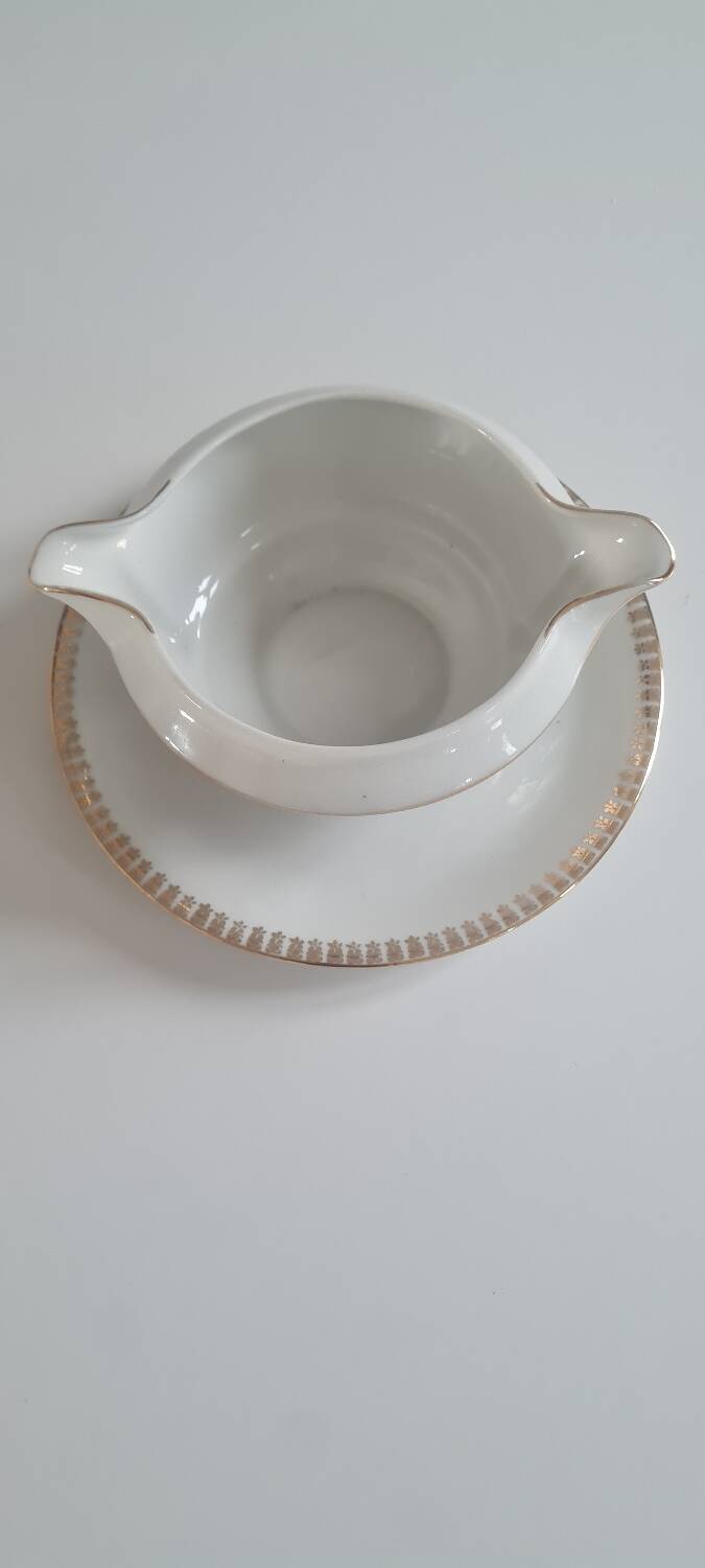 Limoges porcelain gravy boat