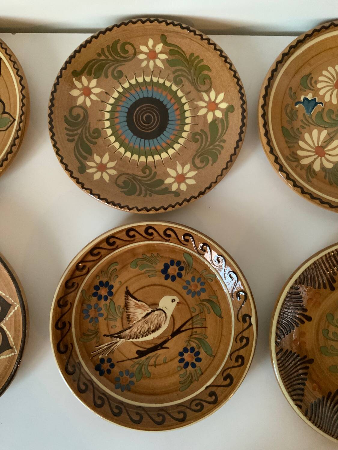 Vintage artisanal plates