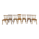 Série Lot de 7 anciennes chaises bistrot