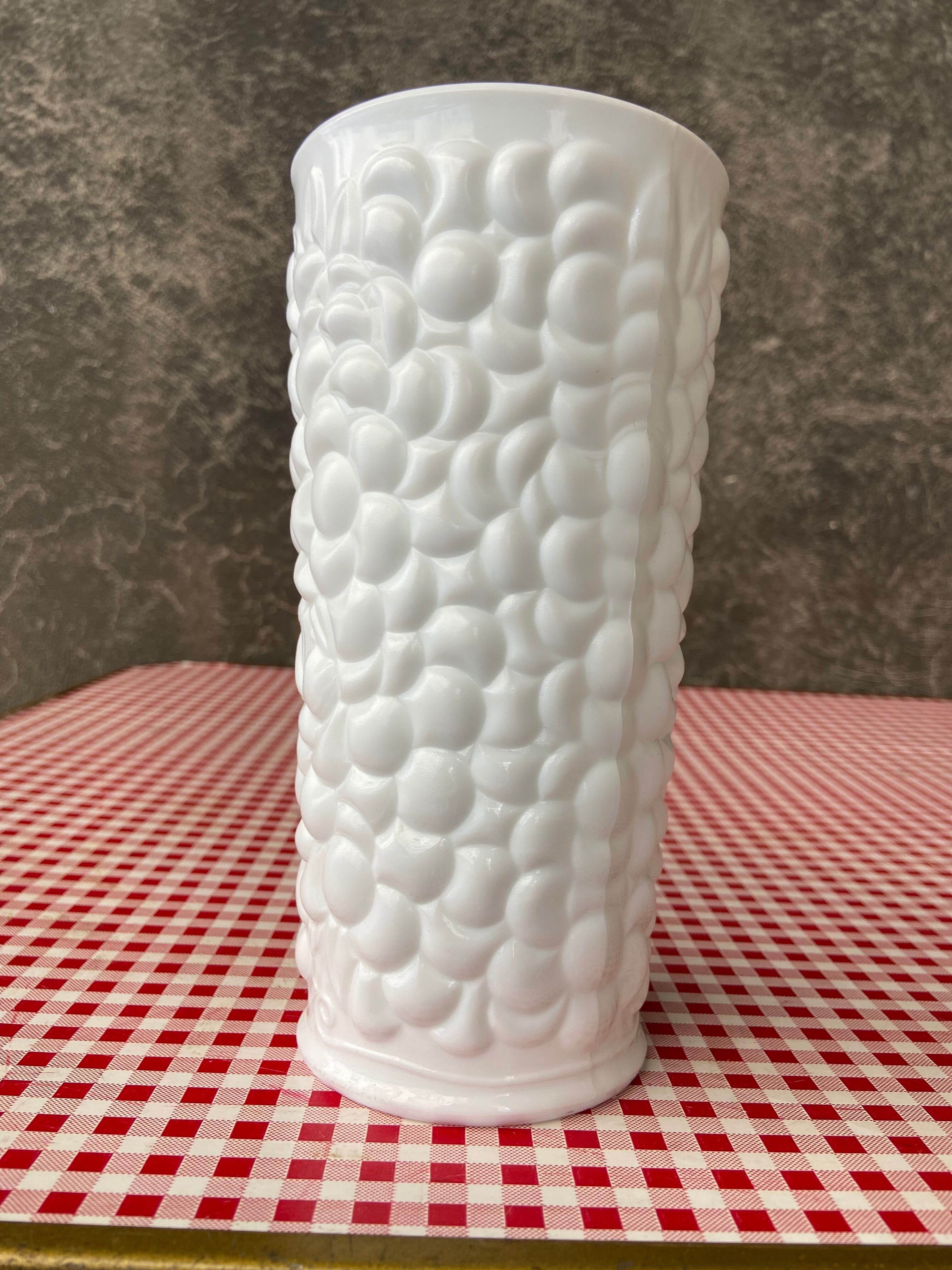 White opaline vase