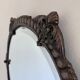 Vintage Italian Baroque Revival round wall mirror