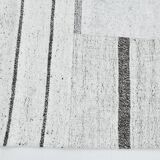 8x10 Contemporary White & Gray Solid Kilim Rug, 258x309Cm