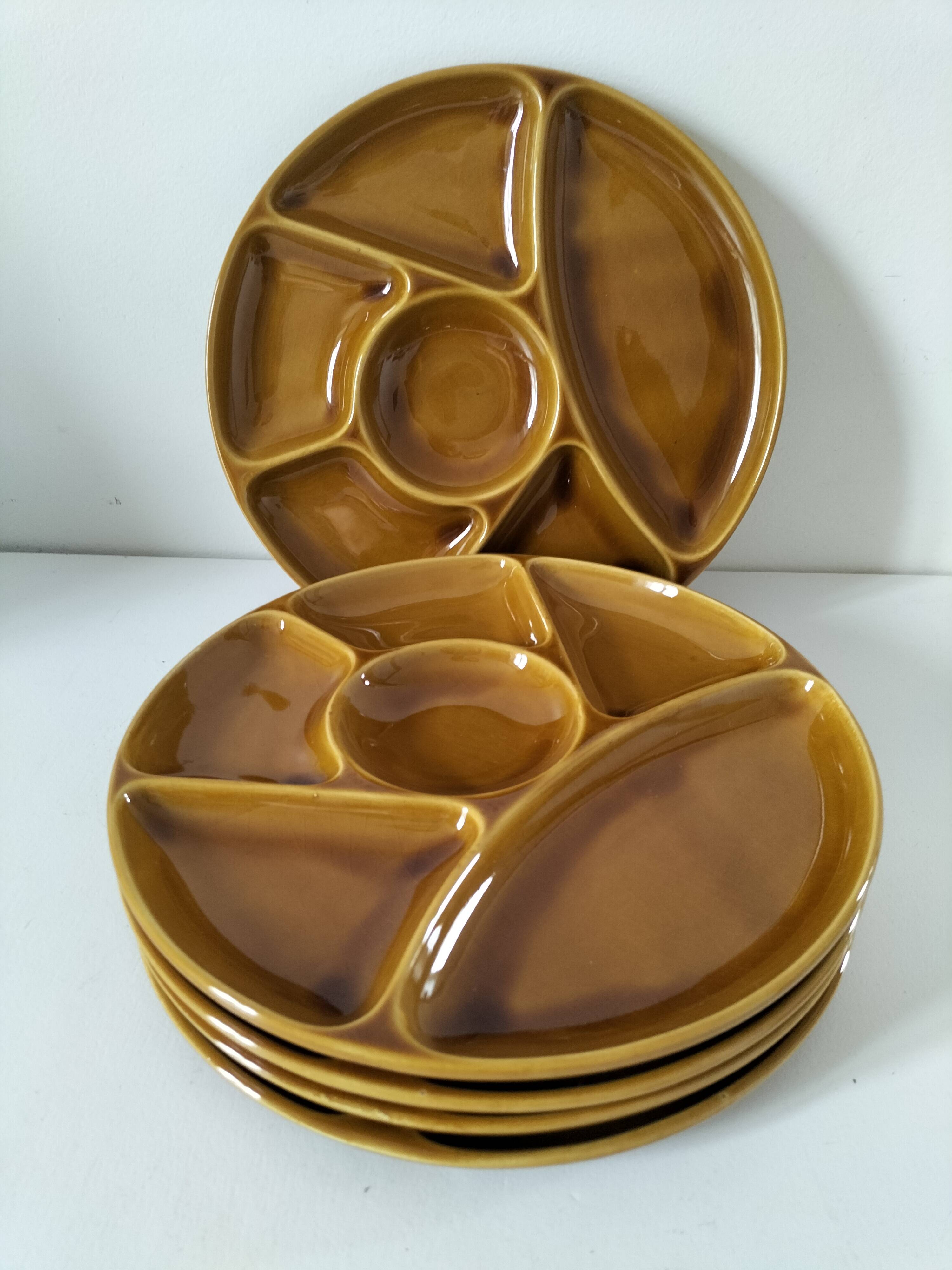 Gien France Compartment Plates