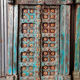 Porte indienne en vieux teck