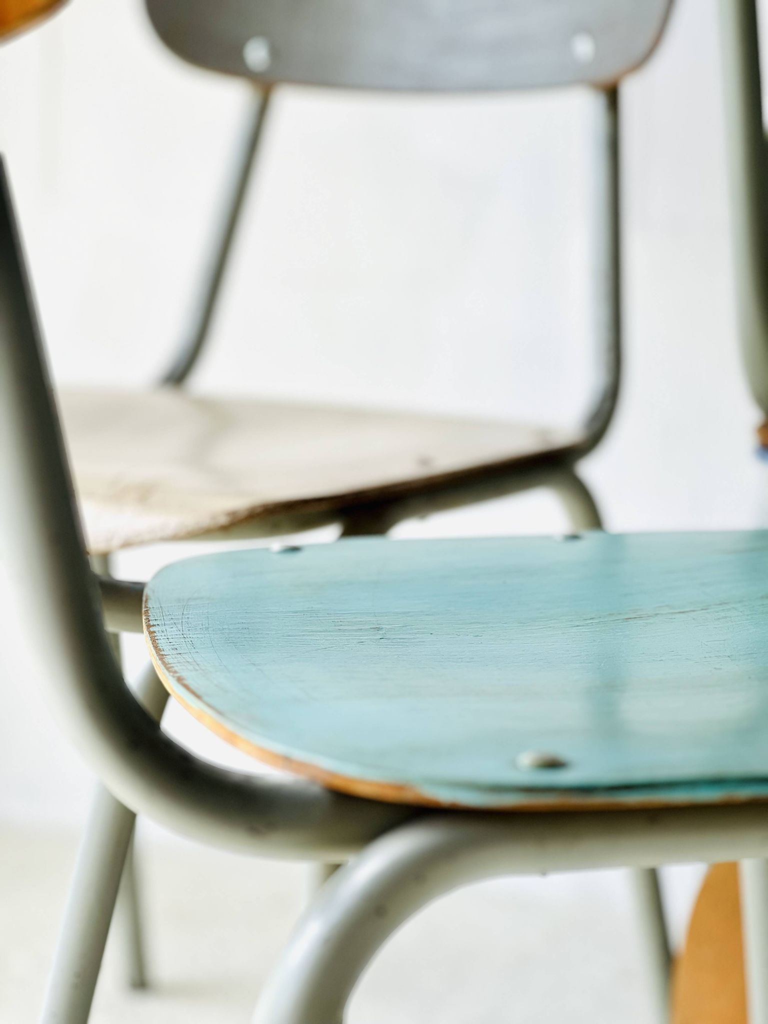 Chaises d'école, ensemble de 4