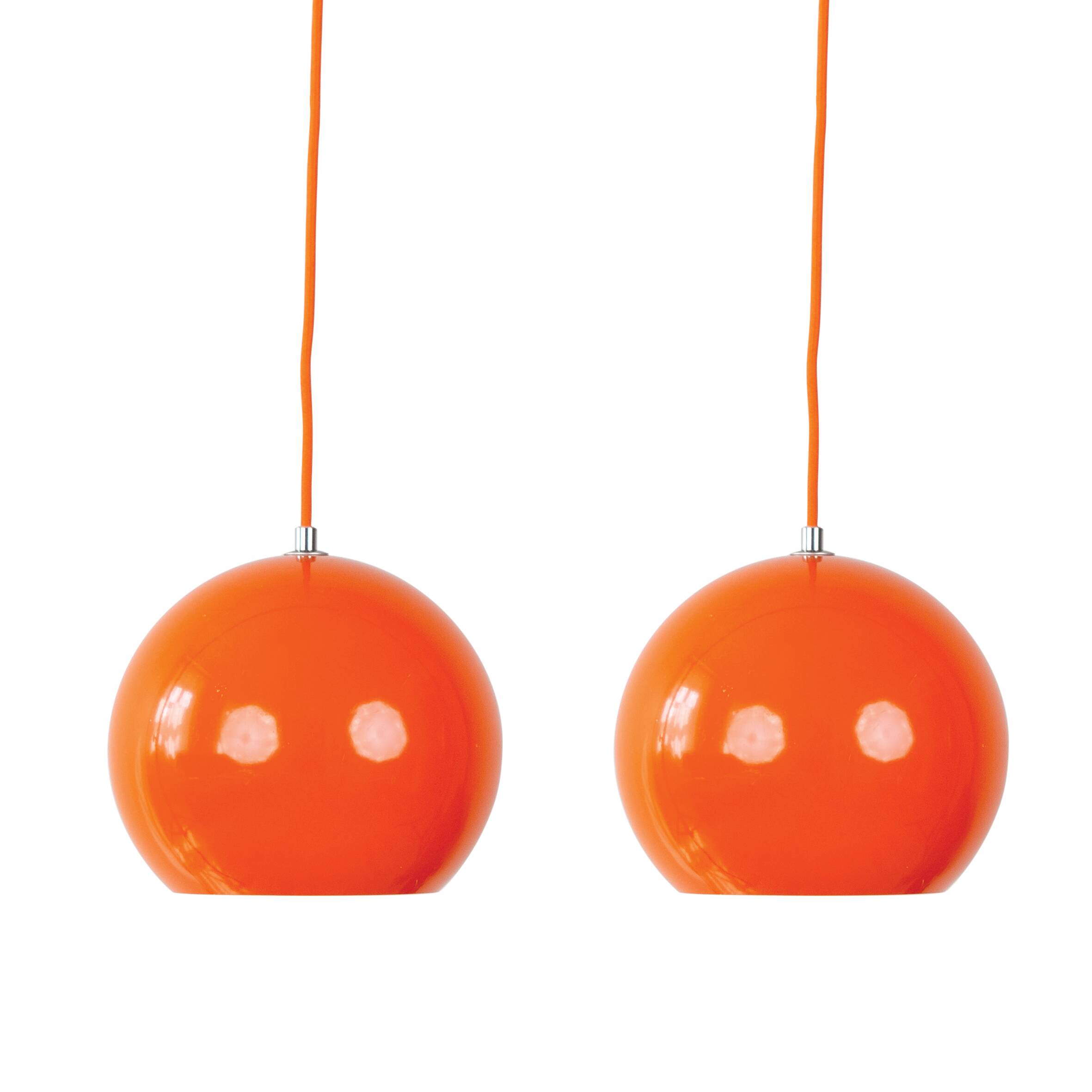 Paire de lampes à suspension vintage danoises Topan de Verner Panton