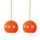 Paire de lampes à suspension vintage danoises Topan de Verner Panton