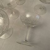 Crystal champagne glasses