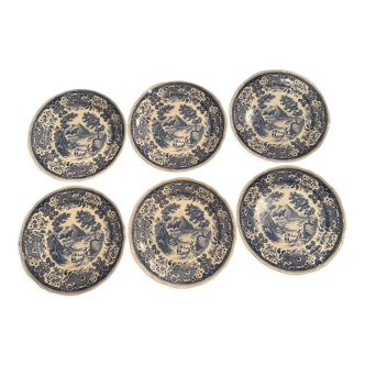 6 flat plates, Burgeland, Villeroy and boch