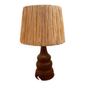 Lampe en grès artisanal