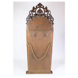 Antique Christian VIII Mirror with Decoration in Mahogany from around the 1860s