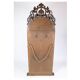 Antique Christian VIII Mirror with Decoration in Mahogany from around the 1860s