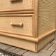 Vintage commode in rattan and woven wicker 1970