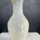 Large Italian frosted glass vase from the 1970s.