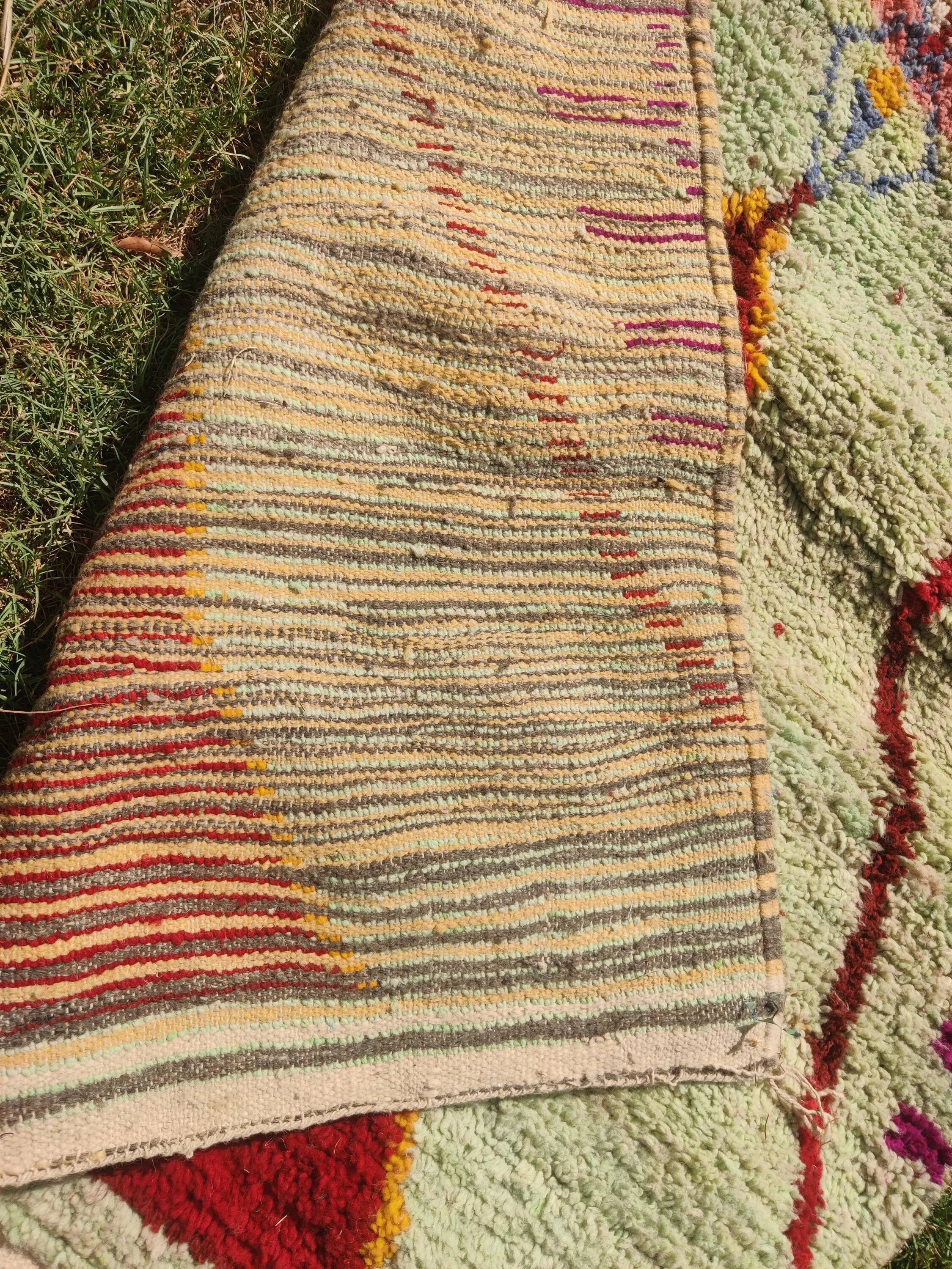 Moroccan handwoven wool rug 3x2 m