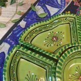 Ethnic style 6-compartment plate