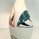 Hand painted ceramic table lamp, Mid-Century, Italy 1950s