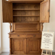 Display cabinet / Tall two-body sideboard in solid wood – Charm of the old.