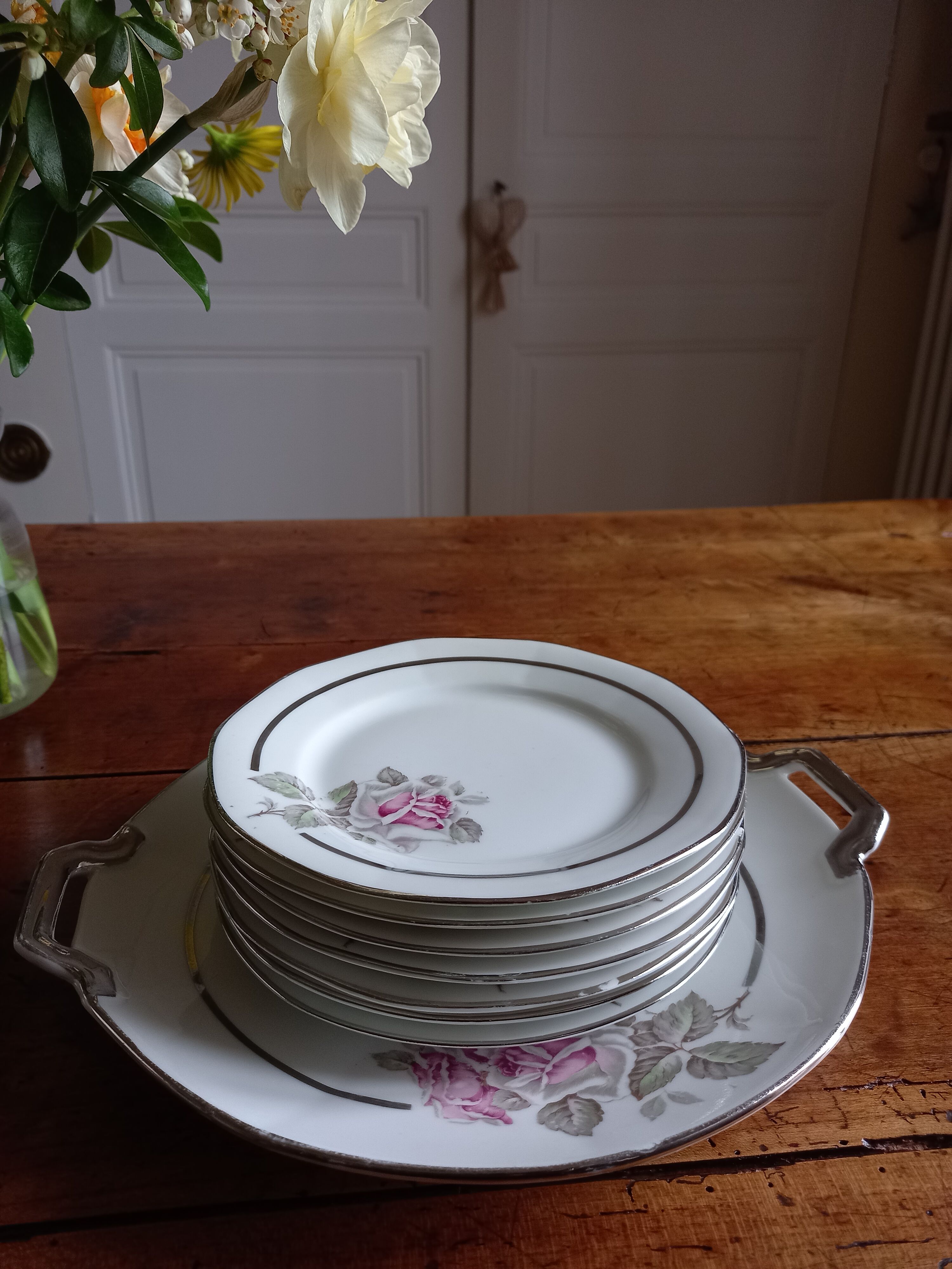 Limoges porcelain dessert service
