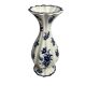 Capodimonte, blue and white ruffled vase, Italy, 20th century