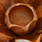 Wooden lotus servant