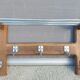 Wall-mounted entrance cloakroom in H with 5 hooks and hat racks