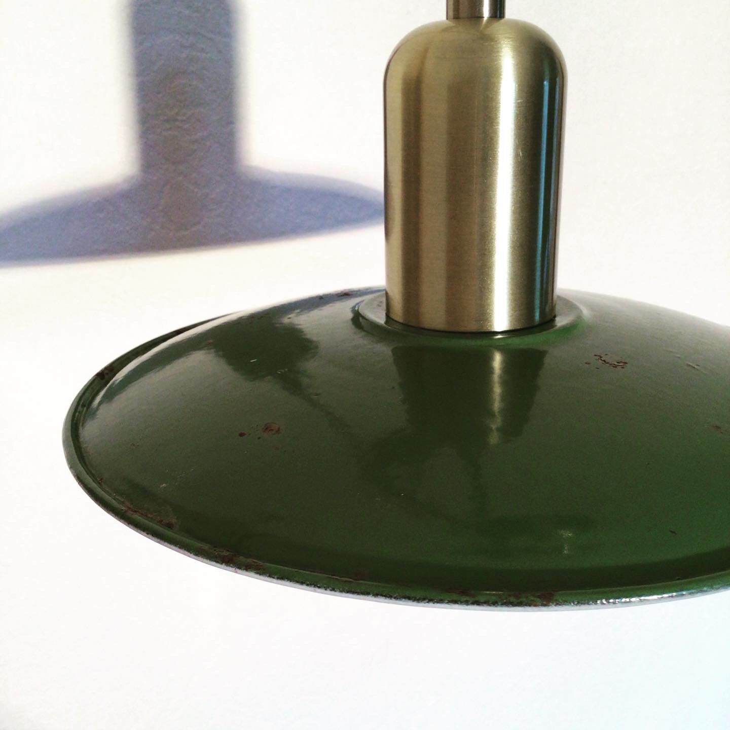 Green pendant light, 1950