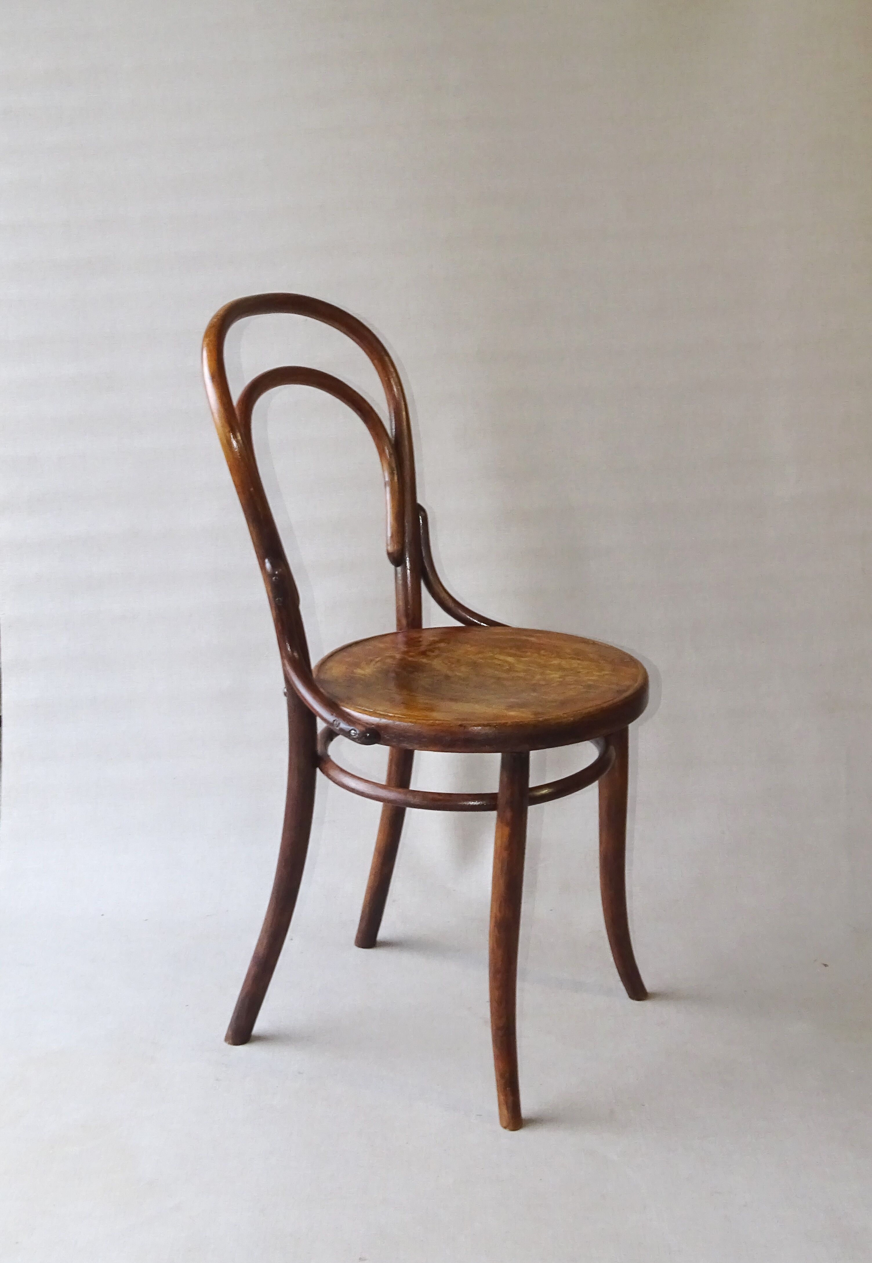 Bistro chair N°14 seat wood of Turpe Germany 1900