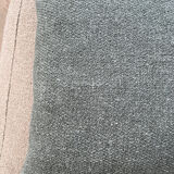 Coussin bleu vert en gros lin