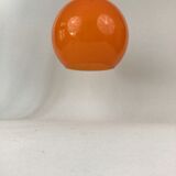 Vintage 70s orange glass pendant lamp