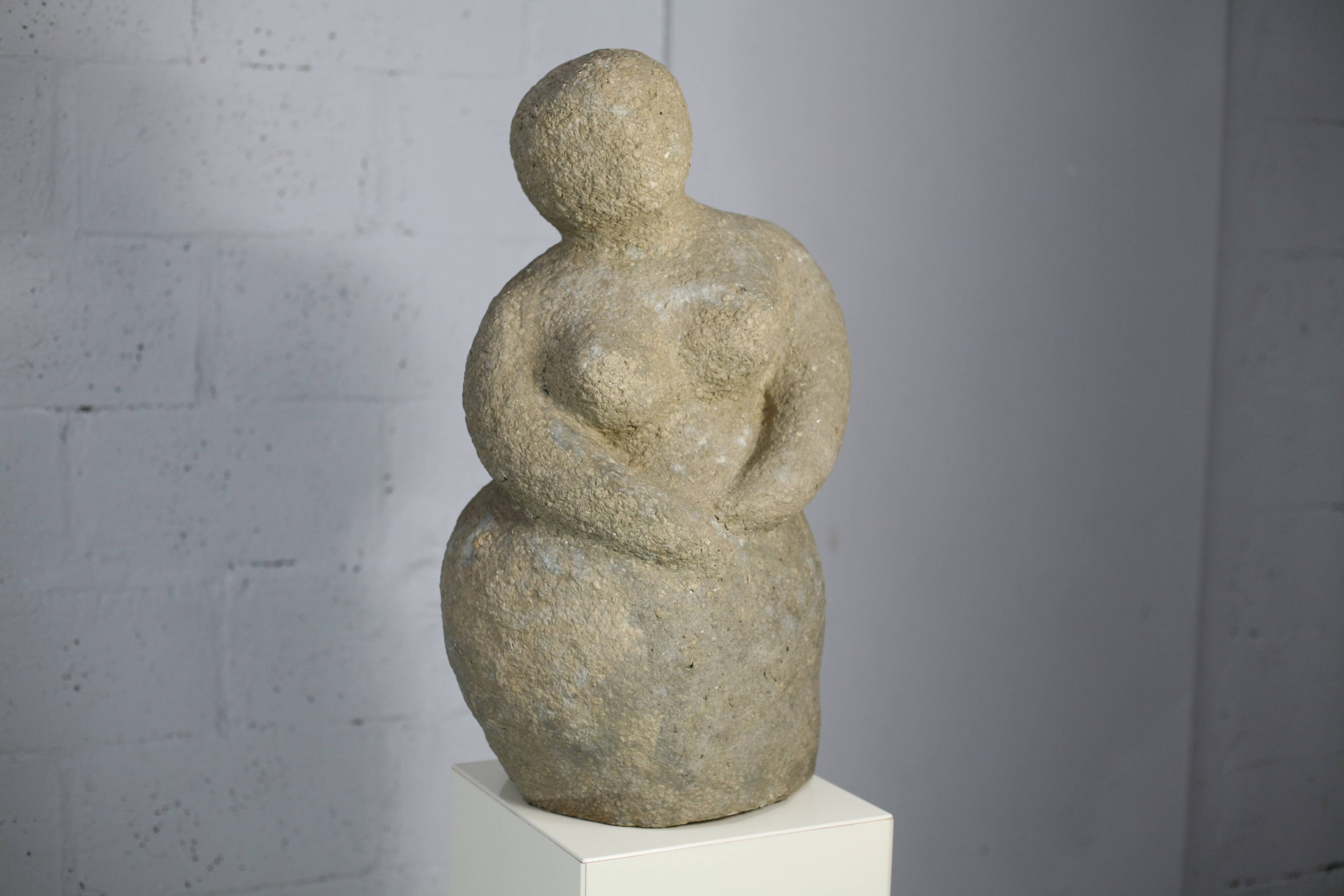 Imitation stone resin sculpture, circa 1960