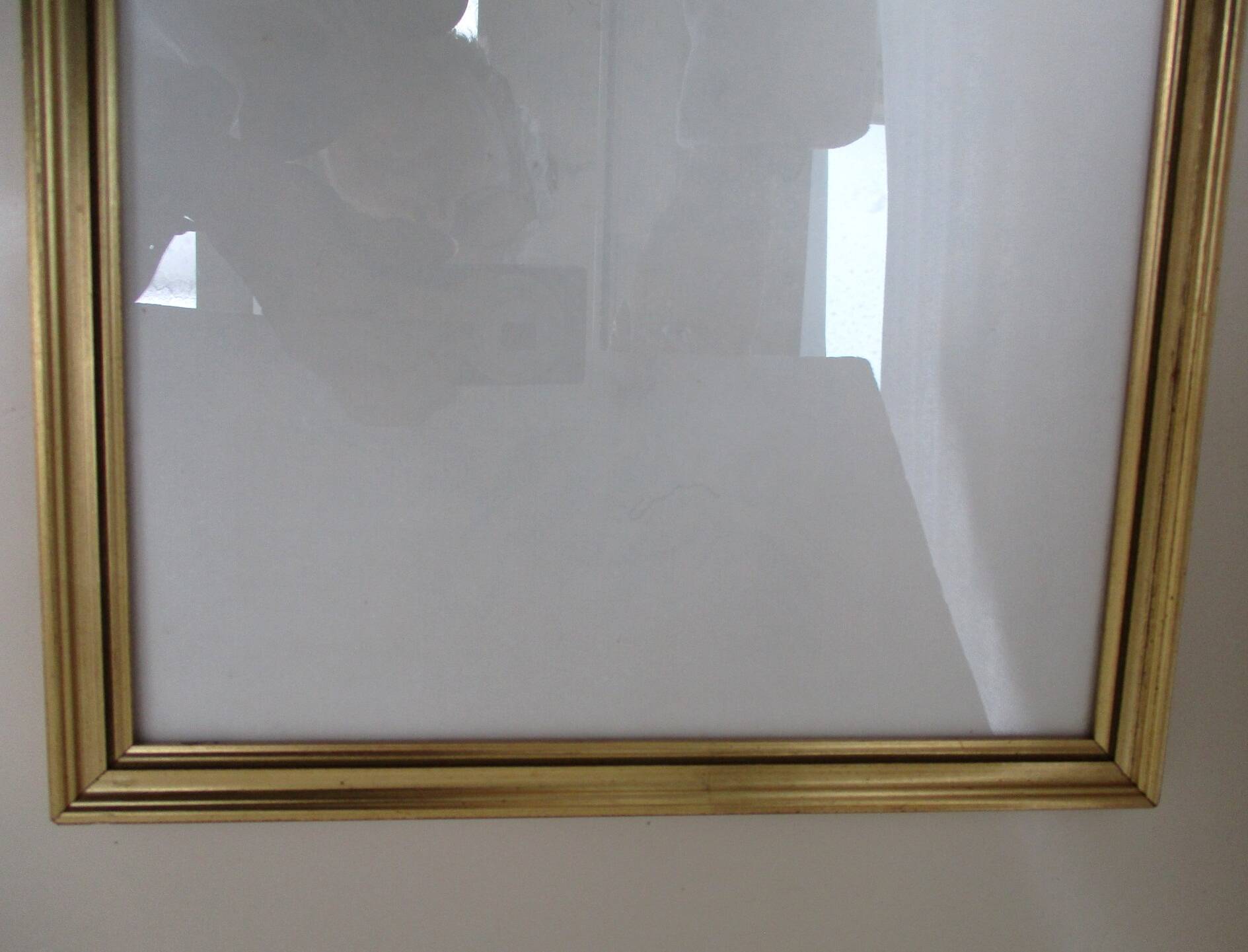 Vintage gilded wood frame for 241 x 302 mm subject