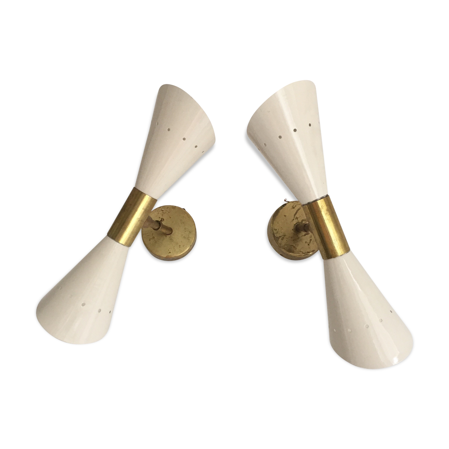 Pair of 1960s wall lamps