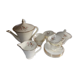 Coffee service or tea in faience Salins France
