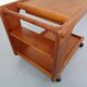 Large Rollable Teak Bar Cart, 1960s