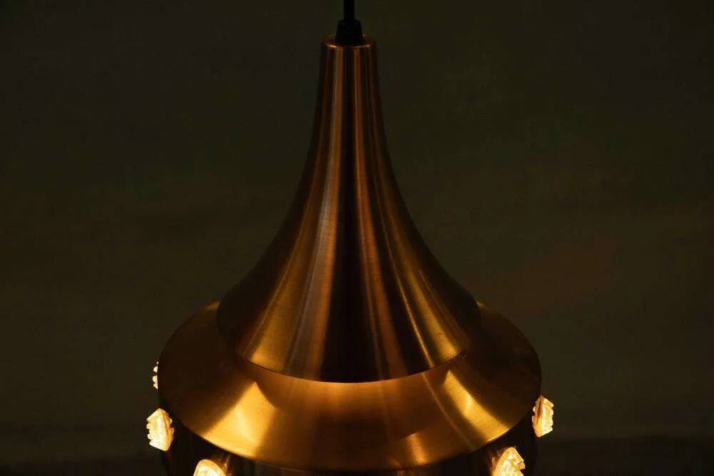 Danish space age suspension design, vintage pendant from the sixties.