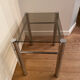Chrome metal coffee table