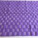 Purple Checkered Rug - 281 x 207 cm