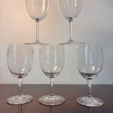 4 Perfection and 2 Byzantine Baccarat glasses