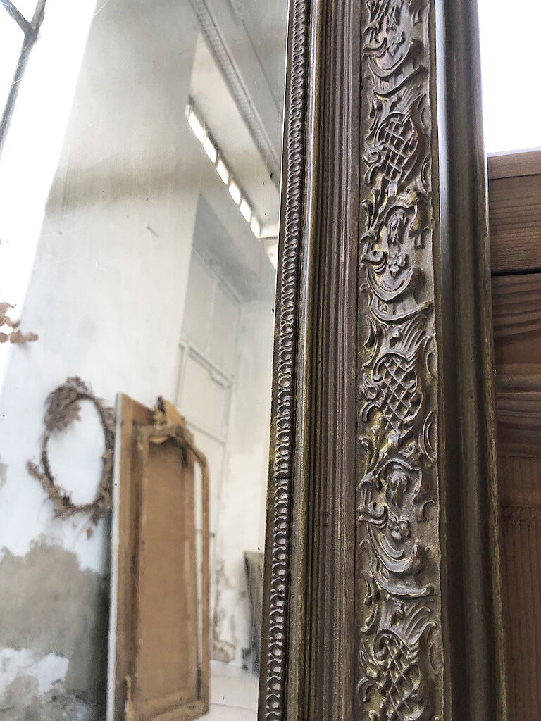 Mirror rosette Louis XVI 90x154cm