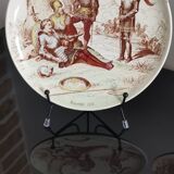 3 Creil and Montereau earthenware plates