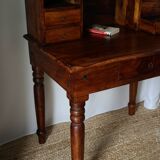 Happiness of the day in solid walnut 20th century