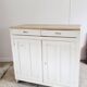 Antique Parisian sideboard in patinated wood