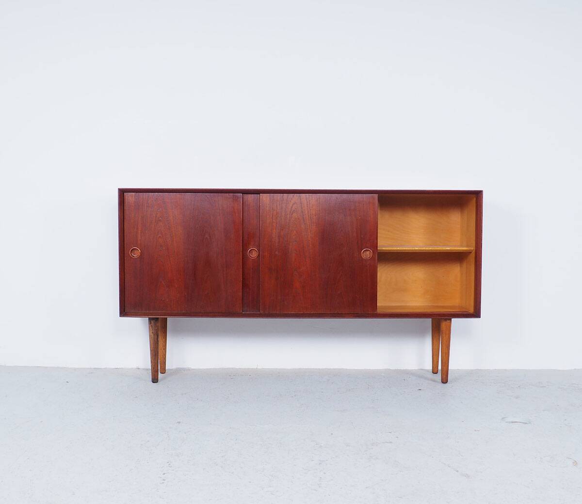 Sliding door sideboard by Omann Jun, 1960s