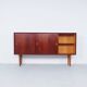 Sliding door sideboard by Omann Jun, 1960s