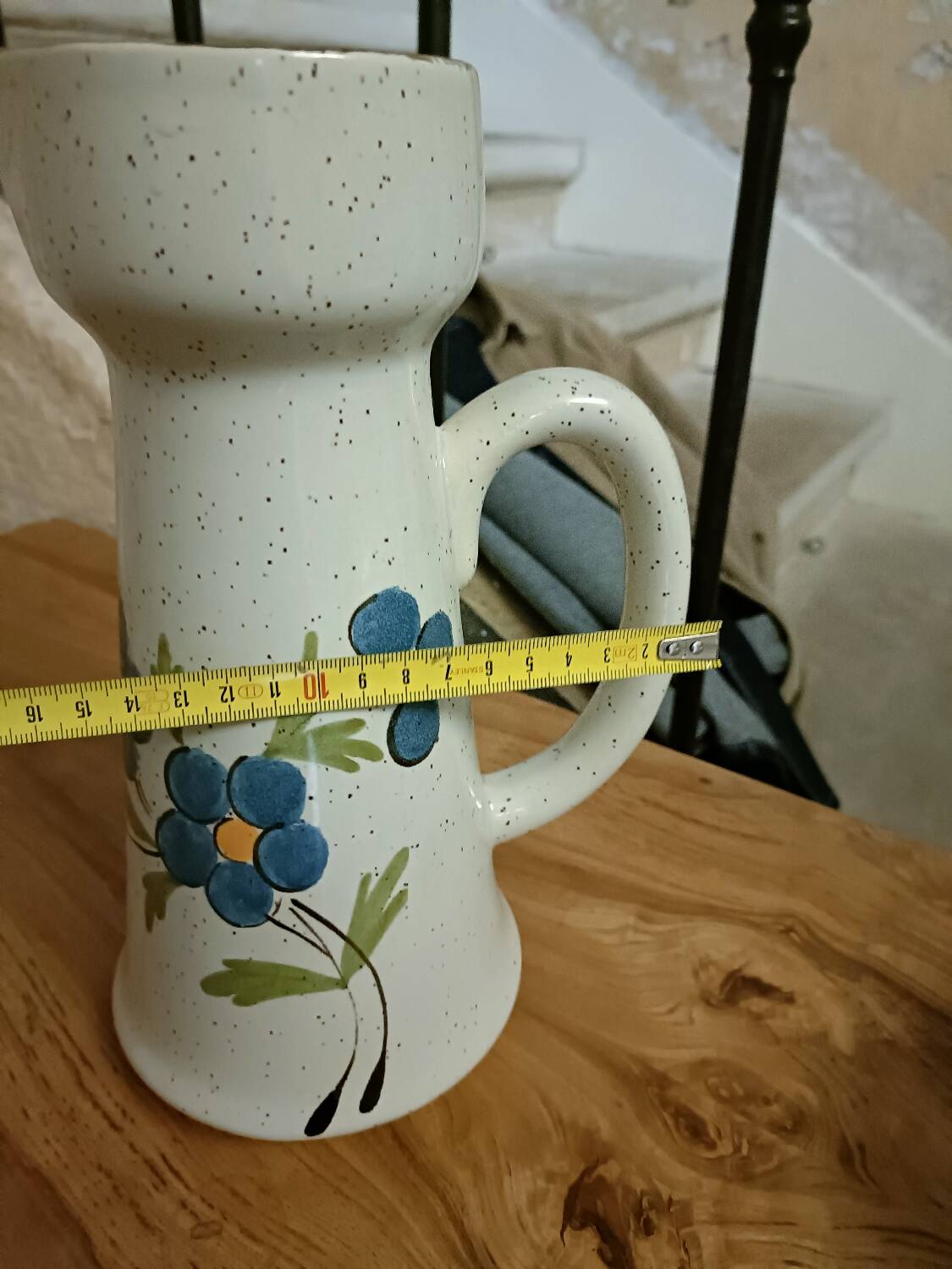 St. Clement blue flower pitcher