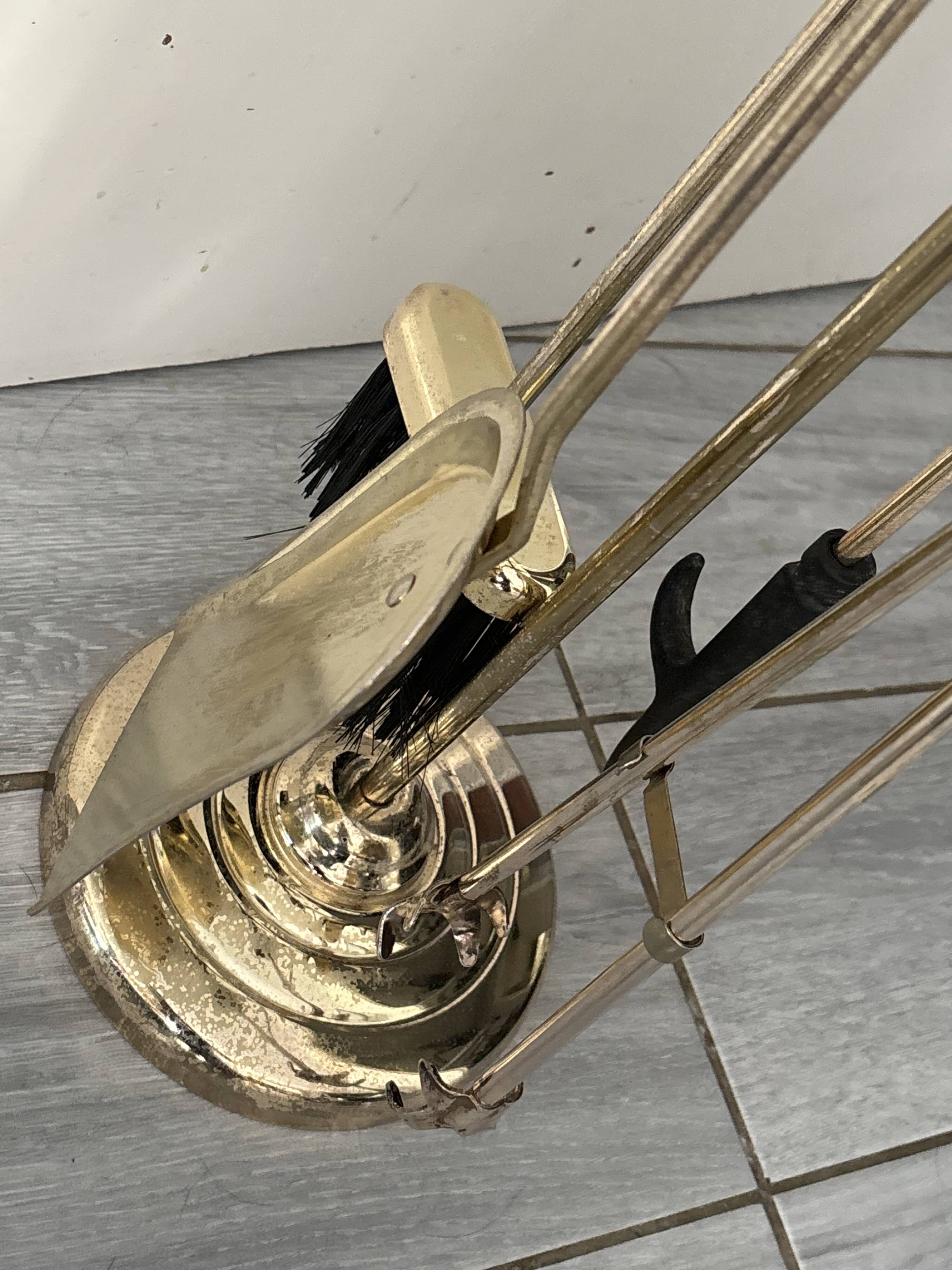 Brass Fireplace Accessory Set